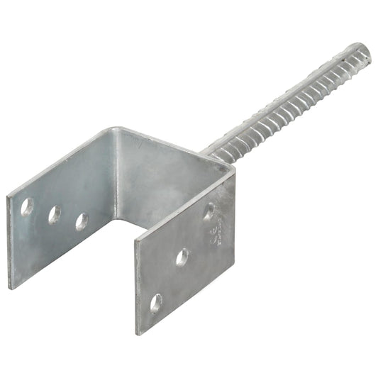 145314 vidaXL Fence Anchors 6 pcs Silver 8x6x30 cm Galvanised Steel 145314 vidaXL Fence Anchors 6 pcs Silver 8x6x30 cm Galvanised Steel