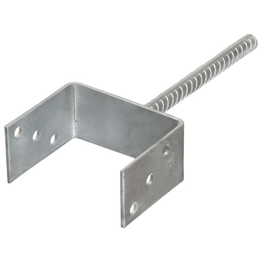 145320 vidaXL Fence Anchors 6 pcs Silver 12x6x30 cm Galvanised Steel 145320 vidaXL Fence Anchors 6 pcs Silver 12x6x30 cm Galvanised Steel