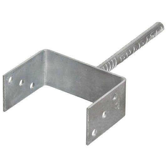 145322 vidaXL Fence Anchors 6 pcs Silver 14x6x30 cm Galvanised Steel 145322 vidaXL Fence Anchors 6 pcs Silver 14x6x30 cm Galvanised Steel