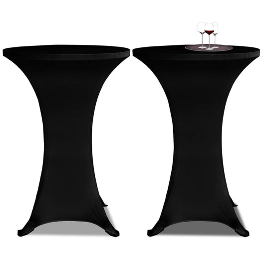 Table Cover | Set of 4 | Black | 90% Polyester, 10% Elastane Table Cover | Set of 4 | Black | 90% Polyester, 10% Elastane