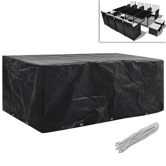 Garden Furniture Covers 2pcs 8 Person Poly Rattan 229x113cm Garden Furniture Covers 2pcs 8 Person Poly Rattan 229x113cm