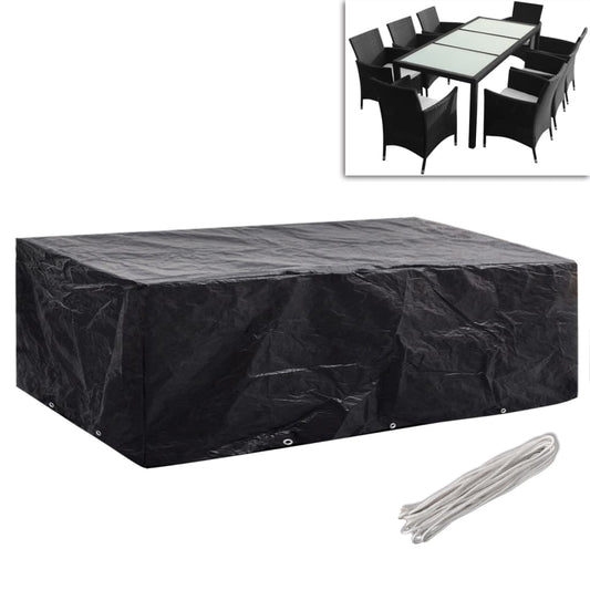 Garden Furniture Covers 2pcs 8 Person Poly Rattan 300x140 cm Garden Furniture Covers 2pcs 8 Person Poly Rattan 300x140 cm