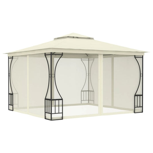 Gazebo with Nets 300x300x265 cm Cream Gazebo with Nets 300x300x265 cm Cream
