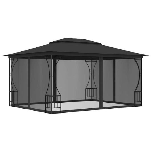 Gazebo with Nets 300x400x265 cm Anthracite Gazebo with Nets 300x400x265 cm Anthracite