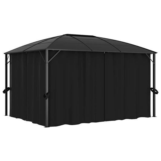48601 vidaXL Gazebo with Curtains 400x300x265 cm Anthracite 48601 vidaXL Gazebo with Curtains 400x300x265 cm Anthracite