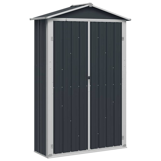 Garden Shed Anthracite 116x45x175 cm Galvanised Steel Garden Shed Anthracite 116x45x175 cm Galvanised Steel