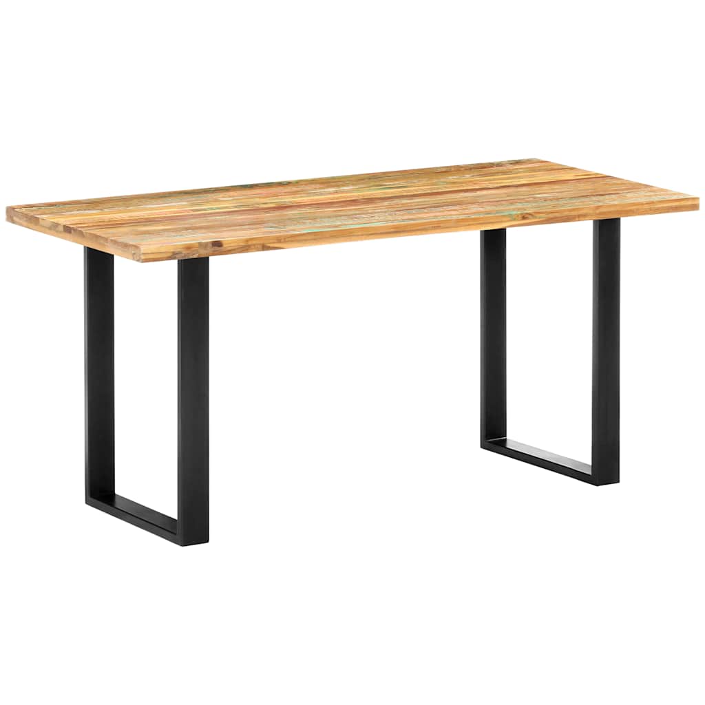 285832 vidaXL Dining Table 160x80x75 cm Solid Reclaimed Wood