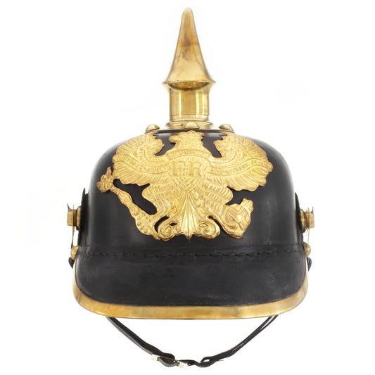 German Prussian Helmet Antique Replica LARP Black Steel German Prussian Helmet Antique Replica LARP Black Steel