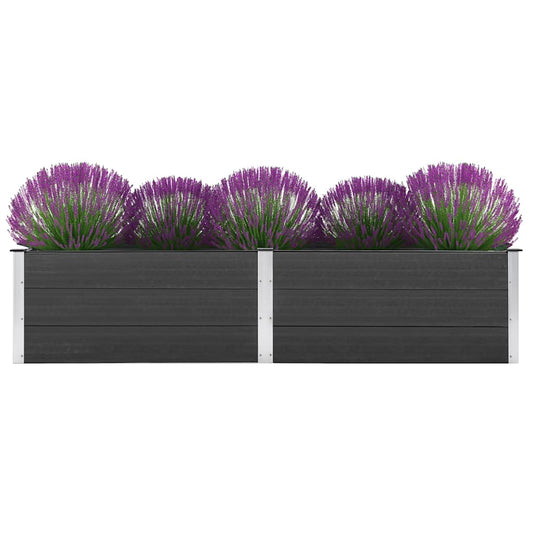 Garden Raised Bed 250x50x54 cm WPC Grey Garden Raised Bed 250x50x54 cm WPC Grey