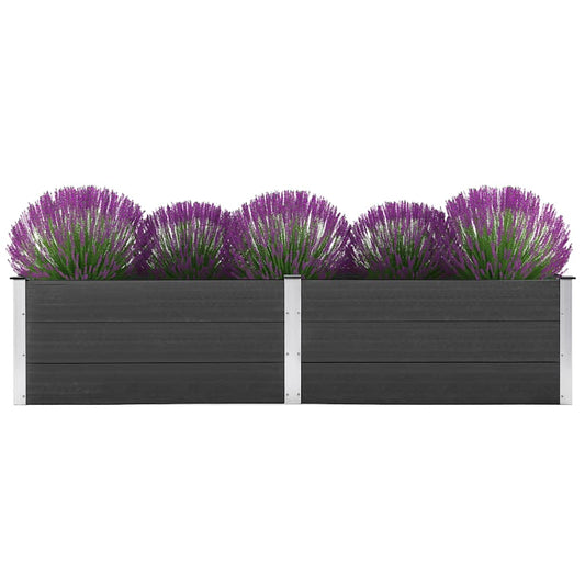 Garden Raised Bed 250x100x54 cm WPC Grey Garden Raised Bed 250x100x54 cm WPC Grey