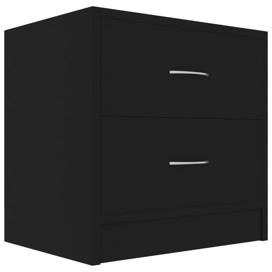 Bedside Cabinet Black 40x30x40 cm Engineered Wood Bedside Cabinet Black 40x30x40 cm Engineered Wood