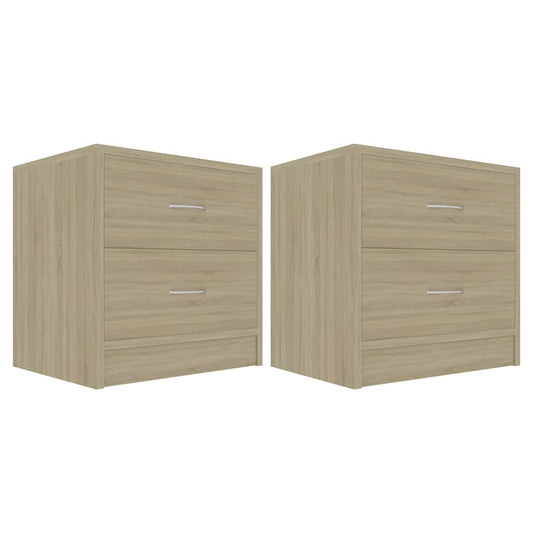 801042 vidaXL Bedside Cabinets 2 pcs Sonoma Oak 40x30x40 cm Engineered Wood 801042 vidaXL Bedside Cabinets 2 pcs Sonoma Oak 40x30x40 cm Engineered Wood