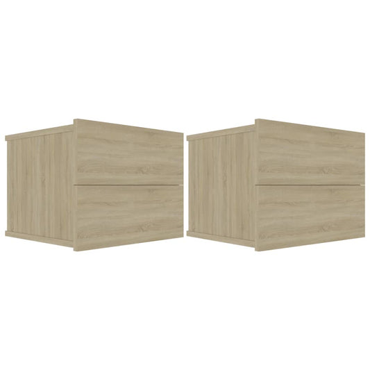 801060 vidaXL Bedside Cabinets 2 pcs Sonoma Oak 40x30x30 cm Engineered Wood 801060 vidaXL Bedside Cabinets 2 pcs Sonoma Oak 40x30x30 cm Engineered Wood