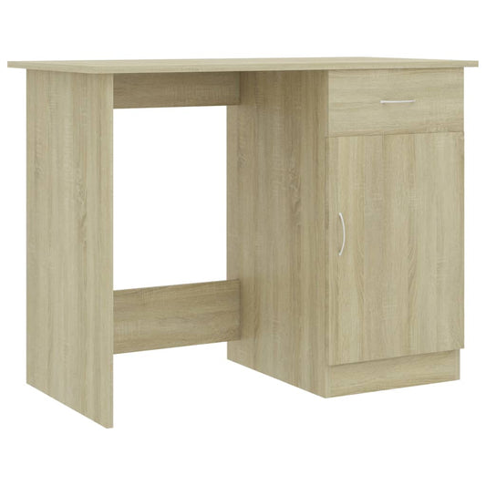 Desk Sonoma Oak 100x50x76 cm Engineered Wood Desk Sonoma Oak 100x50x76 cm Engineered Wood