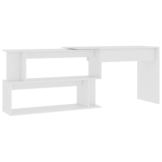 801098 vidaXL Corner Desk White 200x50x76 cm Engineered Wood 801098 vidaXL Corner Desk White 200x50x76 cm Engineered Wood