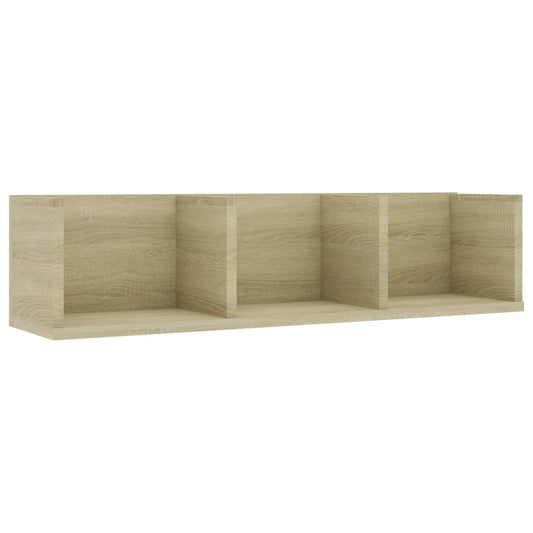 CD Wall Shelf Sonoma Oak 75x18x18 cm Engineered Wood CD Wall Shelf Sonoma Oak 75x18x18 cm Engineered Wood