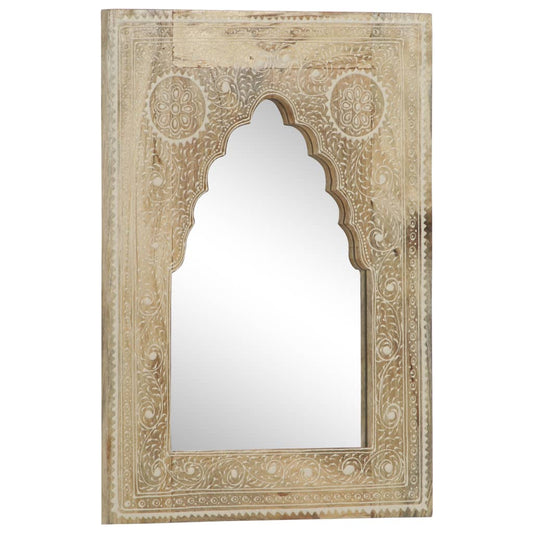 Hand Painted Mirror 40x55 cm Solid Mango Wood Hand Painted Mirror 40x55 cm Solid Mango Wood