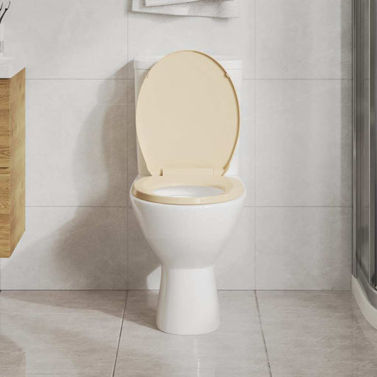 Soft-Close Toilet Seat Beige Oval Soft-Close Toilet Seat Beige Oval