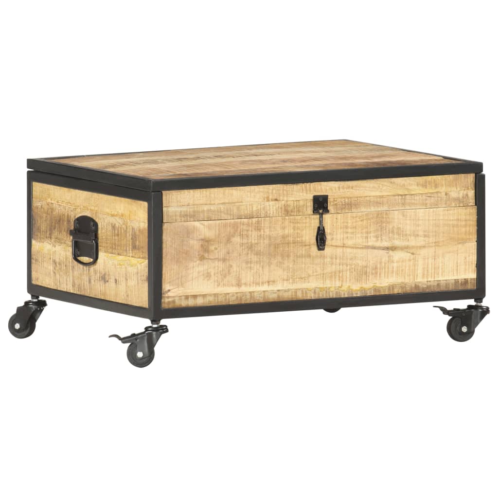 286378 vidaXL Coffee Table 70x50x33 cm Solid Mango Wood