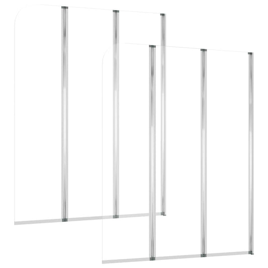 146228 vidaXL Bath Enclosures 2 pcs 104x130 cm Tempered Glass Transparent 146228 vidaXL Bath Enclosures 2 pcs 104x130 cm Tempered Glass Transparent