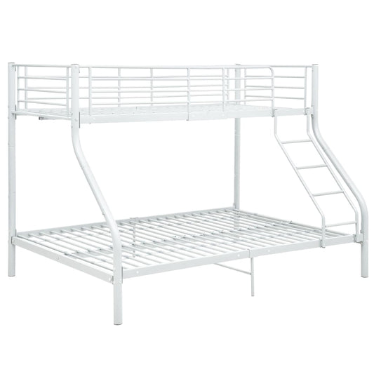 Bunk Bed | White | Powder-Coated Metal | 90x200 cm / 140x200 cm Bunk Bed | White | Powder-Coated Metal | 90x200 cm / 140x200 cm