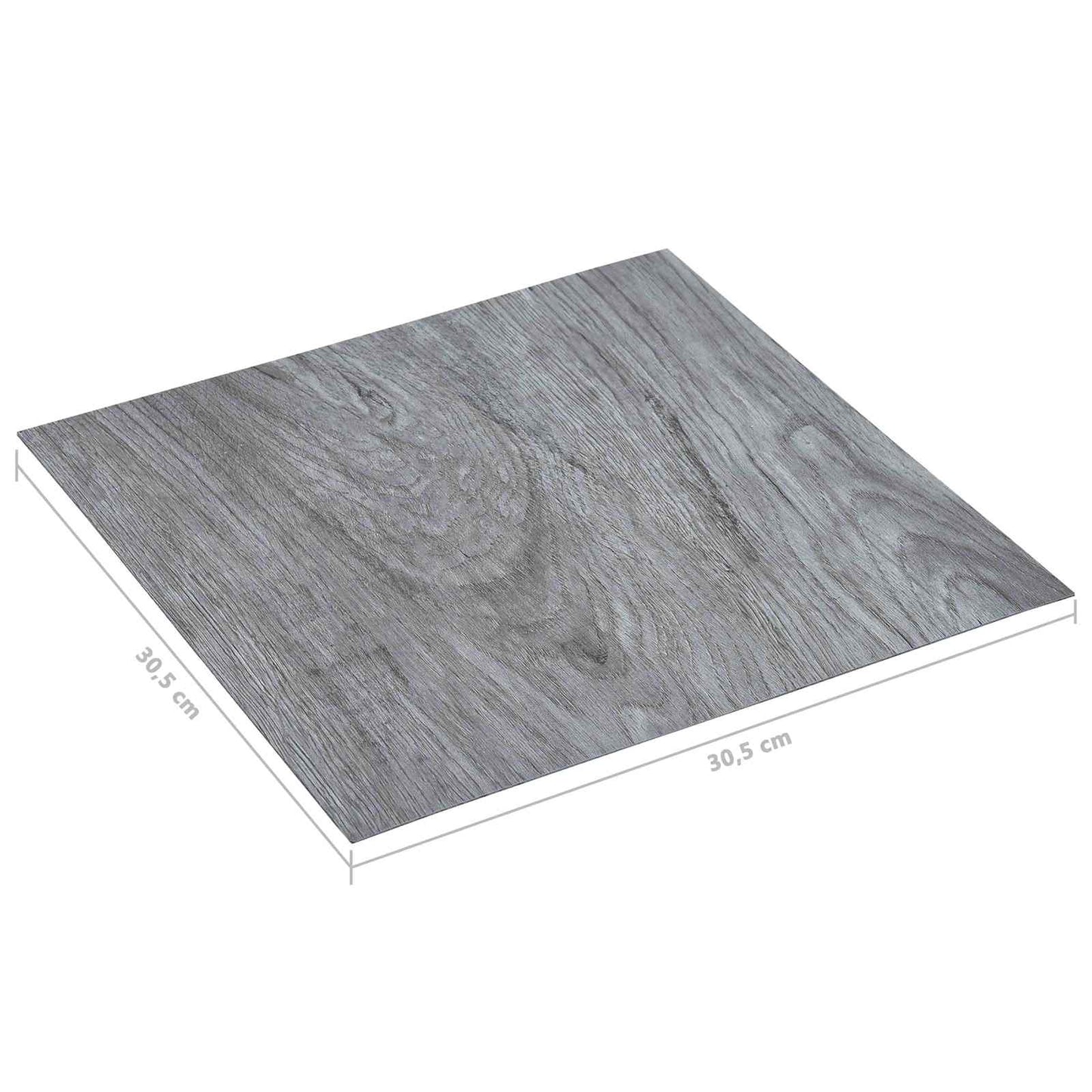 Flooring Planks 55 pcs Light Grey 5.11 m² PVC