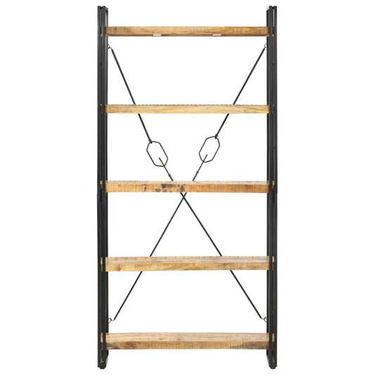 5-Tier Bookcase 90x30x180 cm Solid Mango Wood 5-Tier Bookcase 90x30x180 cm Solid Mango Wood