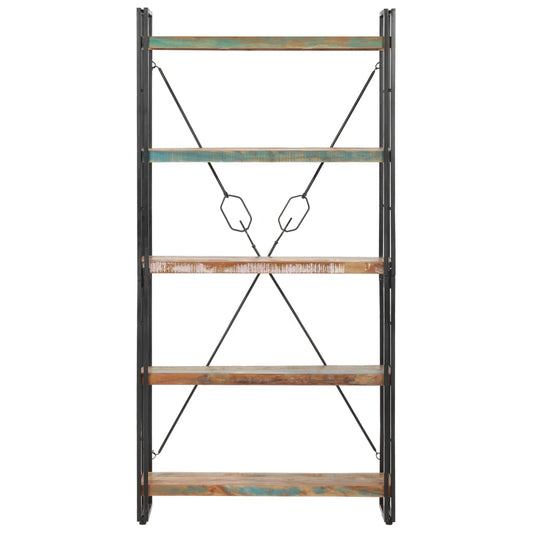 5-Tier Bookcase 90x30x180 cm Solid Reclaimed Wood 5-Tier Bookcase 90x30x180 cm Solid Reclaimed Wood