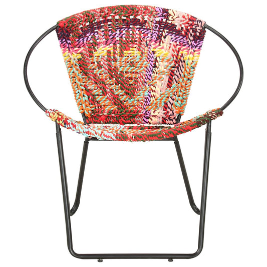 Chair | Multicolours | Chindi fabric (100% cotton), powder-coated steel Chair | Multicolours | Chindi fabric (100% cotton), powder-coated steel