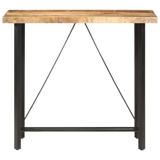 Bar Table | Brown, Black | Rough mango wood, Powder-coated iron Bar Table | Brown, Black | Rough mango wood, Powder-coated iron