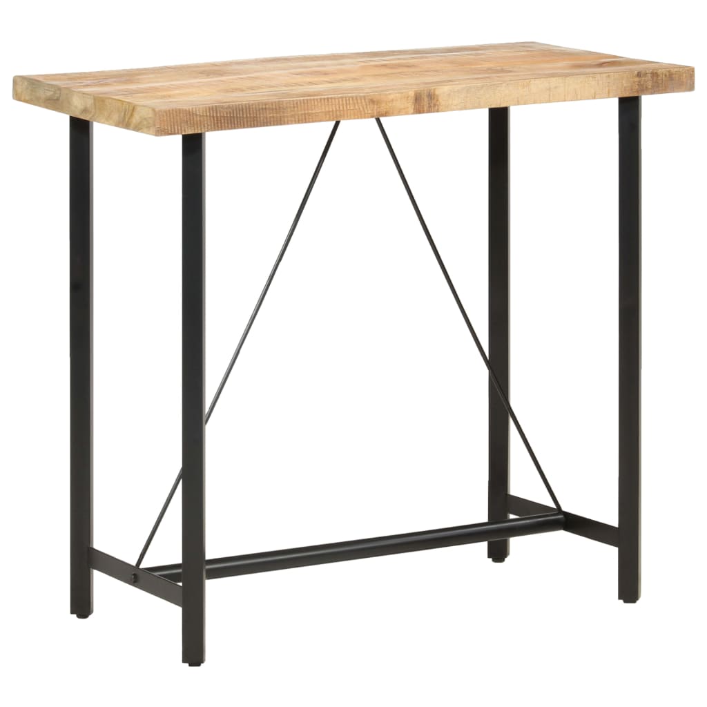 286611 vidaXL Bar Table 120x58x107 cm Rough Mango Wood