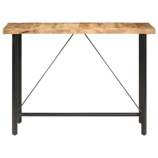 Bar Table | Brown and black | Rough mango wood and powder-coated iron Bar Table | Brown and black | Rough mango wood and powder-coated iron