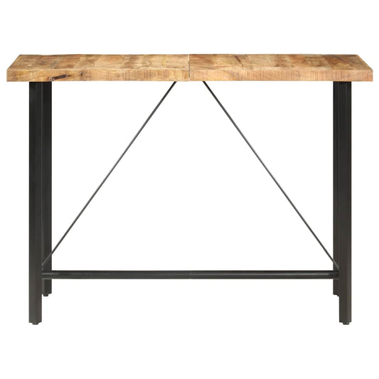 286612 vidaXL Bar Table 150x70x107 cm Rough Mango Wood 286612 vidaXL Bar Table 150x70x107 cm Rough Mango Wood