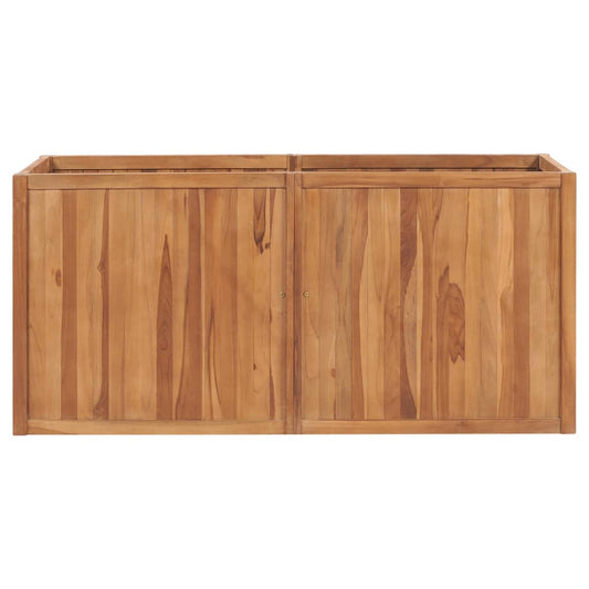 Raised Bed | Natural Teak | Teak Wood | 150x50x70 cm | Garden Raised Bed Raised Bed | Natural Teak | Teak Wood | 150x50x70 cm | Garden Raised Bed