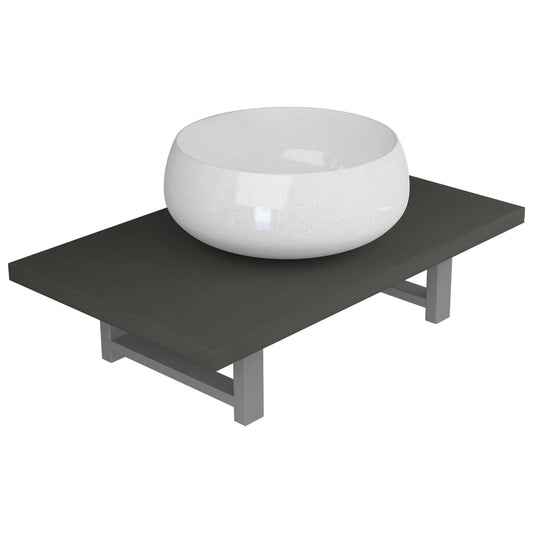 Bathroom Furniture Set | Grey | Engineered wood | Compact | Modern Bathroom Furniture Set | Grey | Engineered wood | Compact | Modern