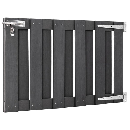 49081 vidaXL Garden Gate WPC 100x60 cm Grey 49081 vidaXL Garden Gate WPC 100x60 cm Grey