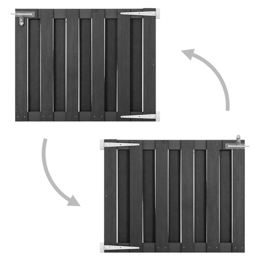 Garden Gate WPC 100x80 cm Grey Garden Gate WPC 100x80 cm Grey