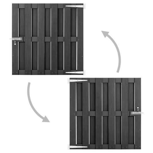Garden Gate WPC 100x100 cm Grey Garden Gate WPC 100x100 cm Grey