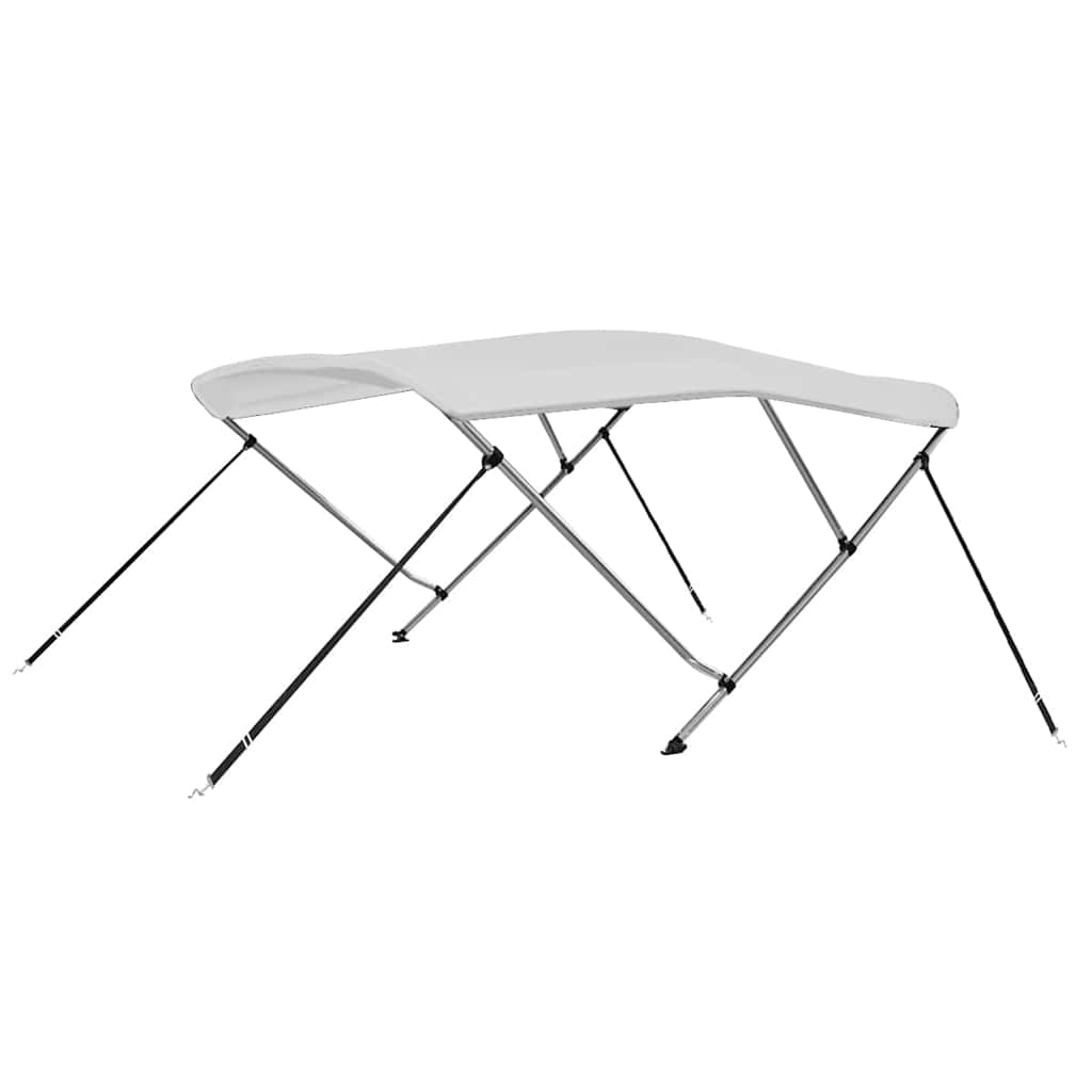 92361 vidaXL 3 Bow Bimini Top White 183x180x137 cm