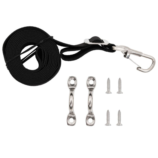 Bimini Top Straps 2 pcs Fabric and Stainless Steel Bimini Top Straps 2 pcs Fabric and Stainless Steel