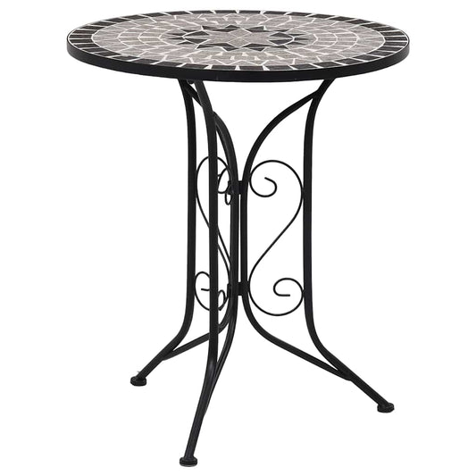 3 Piece Mosaic Bistro Set Ceramic Tile Grey 3 Piece Mosaic Bistro Set Ceramic Tile Grey