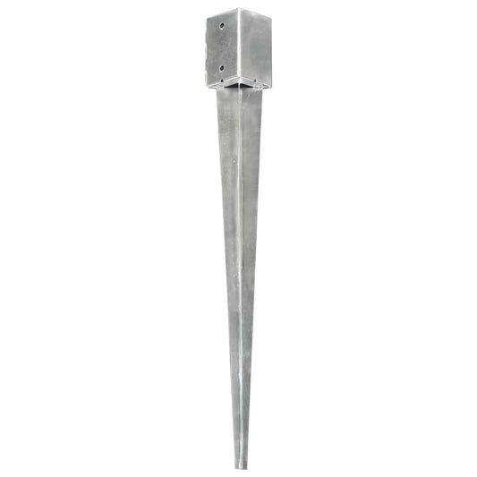 145417 vidaXL Ground Spikes 6 pcs Silver 9x9x90 cm Galvanised Steel 145417 vidaXL Ground Spikes 6 pcs Silver 9x9x90 cm Galvanised Steel