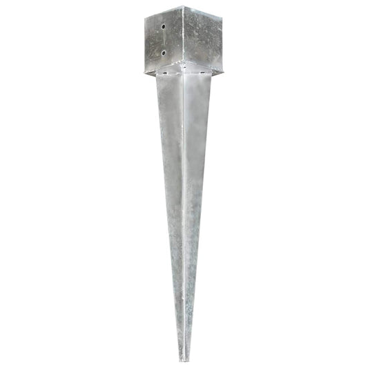 145428 vidaXL Ground Spikes 6 pcs Silver 14x14x91 cm Galvanised Steel 145428 vidaXL Ground Spikes 6 pcs Silver 14x14x91 cm Galvanised Steel