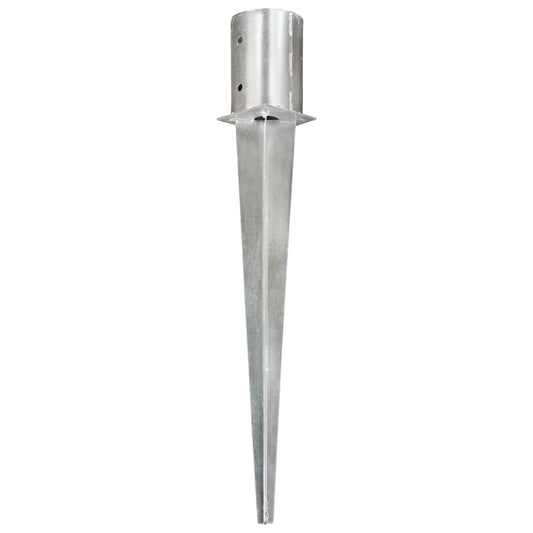145432 vidaXL Ground Spikes 6 pcs Silver 10x76 cm Galvanised Steel 145432 vidaXL Ground Spikes 6 pcs Silver 10x76 cm Galvanised Steel