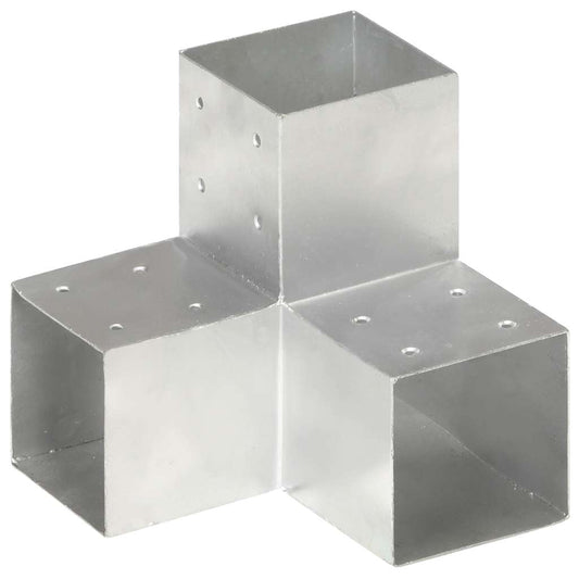 145482 vidaXL Post Connectors 4 pcs Y Shape Galvanised Metal 101x101 mm 145482 vidaXL Post Connectors 4 pcs Y Shape Galvanised Metal 101x101 mm