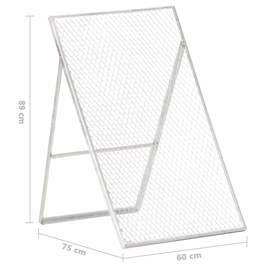 146152 vidaXL Garden Sieve Galvanised Steel