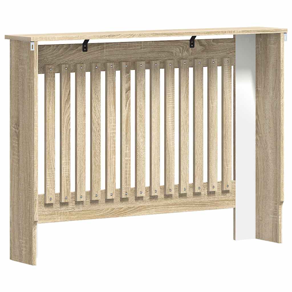 Radiator Cover 112x19x81.5 cm Engineered Wood