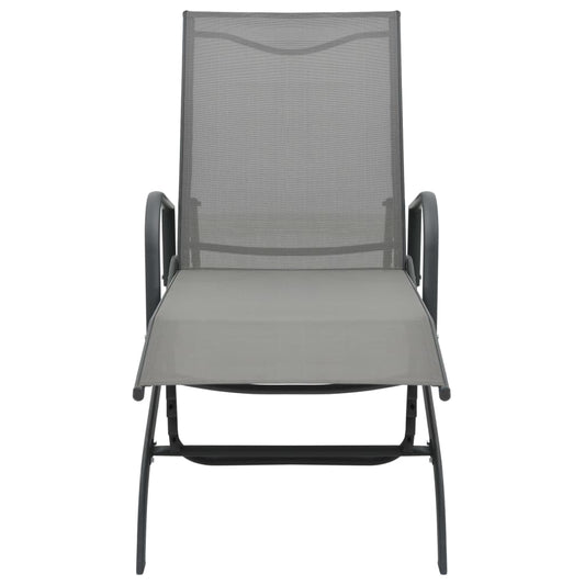 Sun Lounger Steel and Textilene Sun Lounger Steel and Textilene