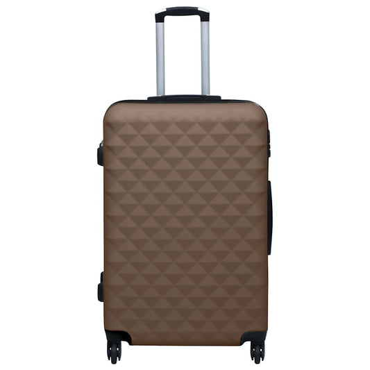 Hardcase Trolley Set 2 pcs Brown ABS Hardcase Trolley Set 2 pcs Brown ABS