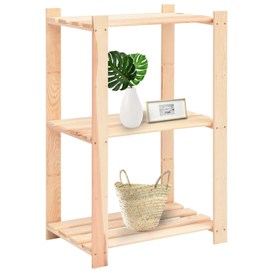 3-Tier Storage Racks 3 pcs 60x38x90 cm Solid Pinewood 150 kg 3-Tier Storage Racks 3 pcs 60x38x90 cm Solid Pinewood 150 kg
